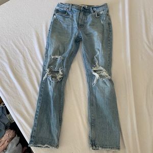 Abercrombie ripped denim